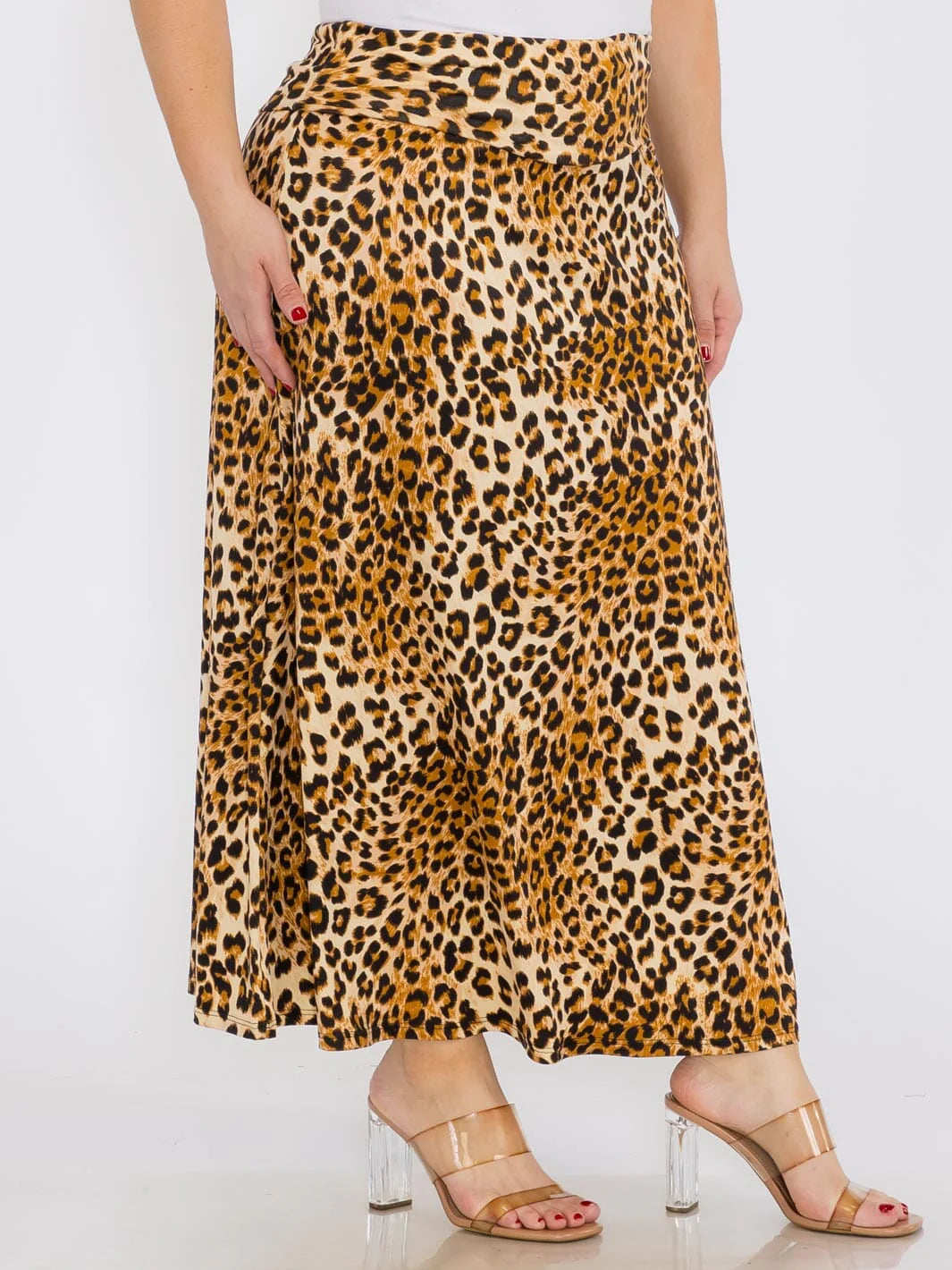 Skirts for clubbing -Animal Print Maxi Skirt