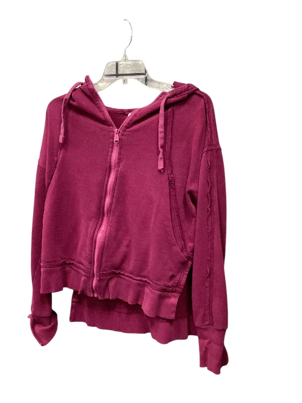 Sweatshirts waterproof -Athletic Sweatshirt Hoodie By Free People In Purple, Size: Xs