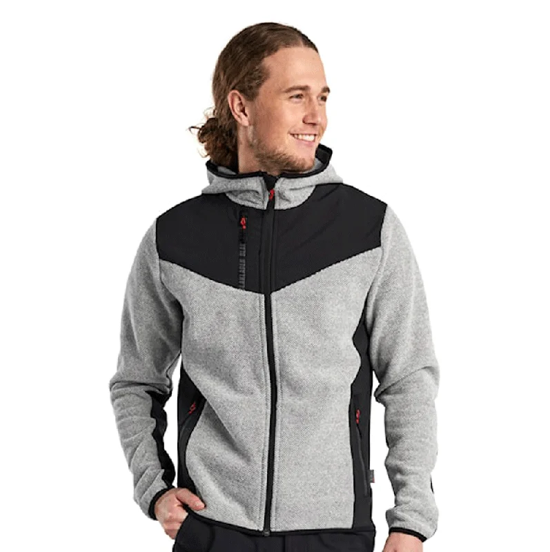 hoodie plain -Blaklader 5940 Knitted Part Softshell Hooded Work Jacket