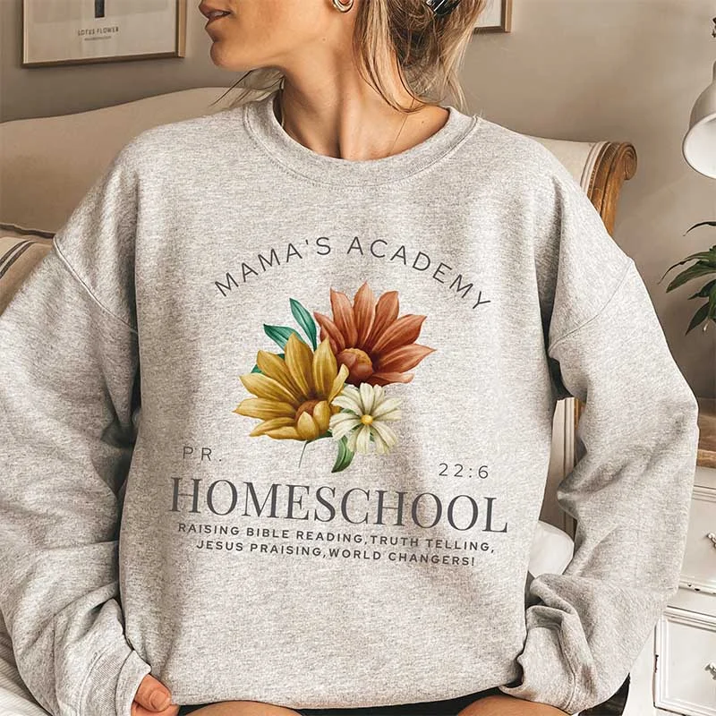 Sweatshirts high-end brands -Womens Christian Homeschool Sweatshirt