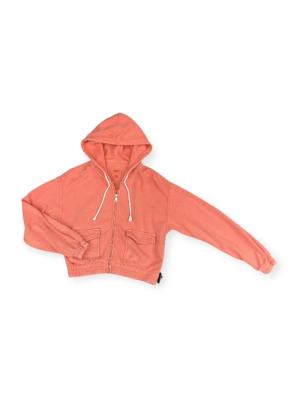 Sweatshirts cropped -Sweatshirt Hoodie By Aerie In Orange, Size: S