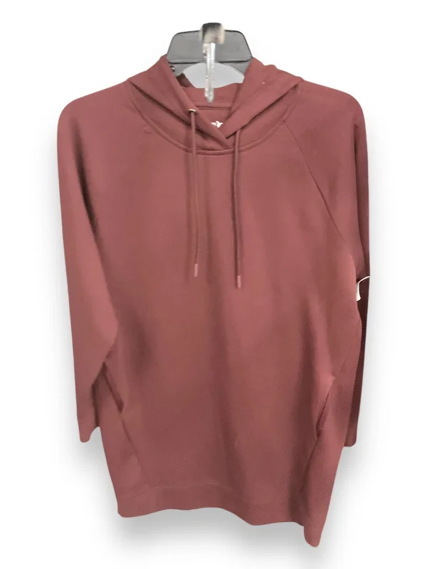 Sweatshirts washable and durable -Athletic Sweatshirt Hoodie By Old Navy In Burgundy, Size: Xs