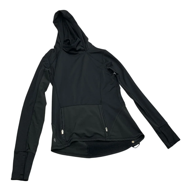 Sweatshirts ethical brands -Athletic Sweatshirt Hoodie By Athleta In Black, Size: Xxs