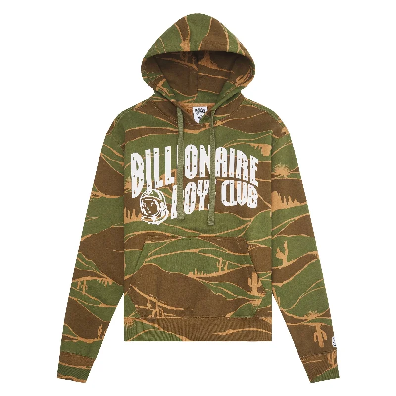 hoodie solid color -Camo Arch Hoodie | Chipmunk