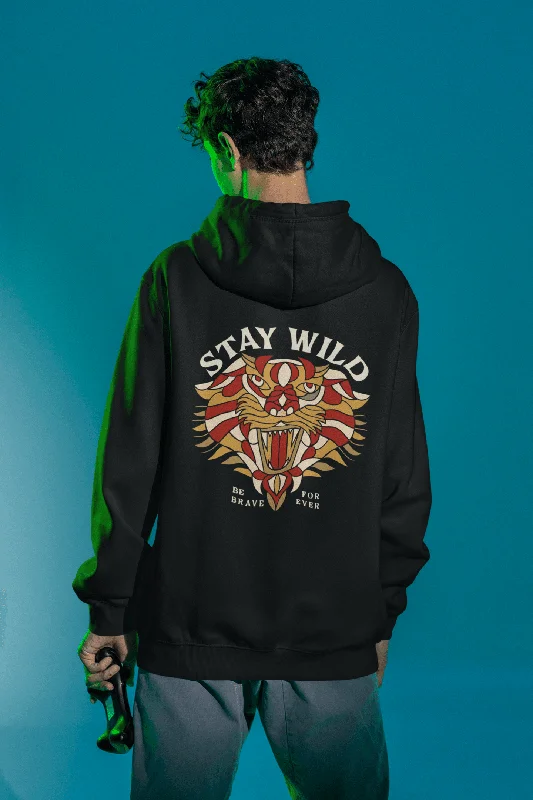 hoodie y2k -Stay Wild Men's Hoodie