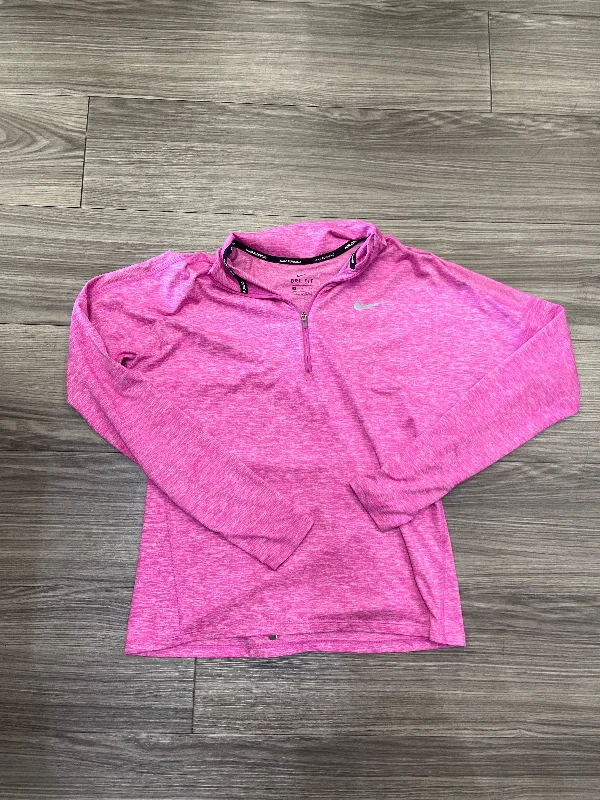 Sweatshirts running -Athletic Sweatshirt Collar By Nike In Pink, Size: S