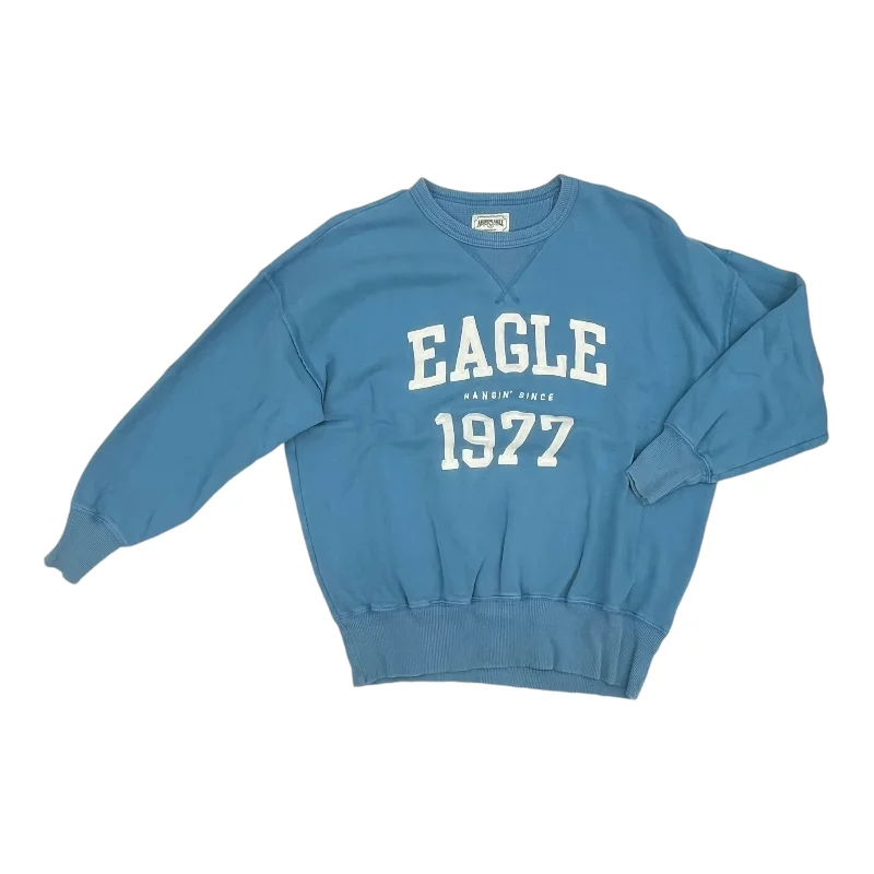 Sweatshirts oversized women -Sweatshirt Crewneck By American Eagle In Blue, Size:Xs