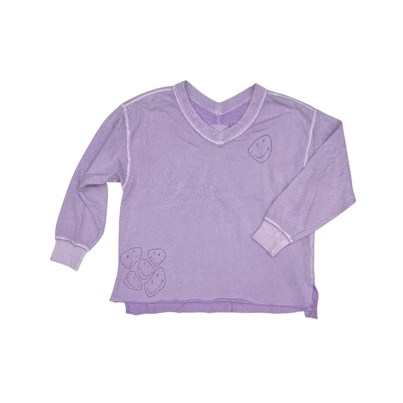 Sweatshirts for hiking -Sweatshirt Crewneck By Aerie In Purple, Size:S