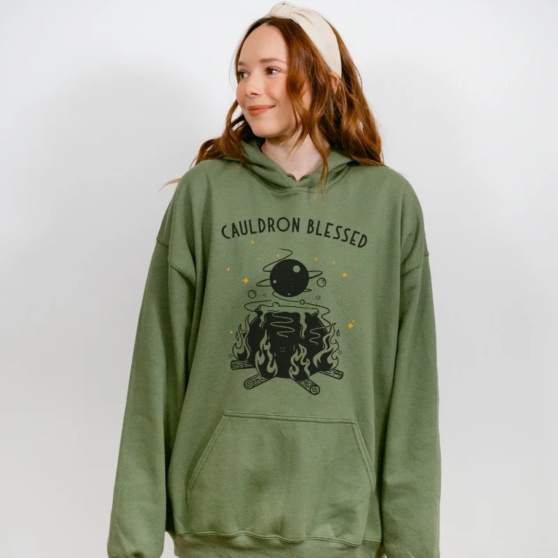 hoodie neutral tones -Cauldron Blessed Hoodie