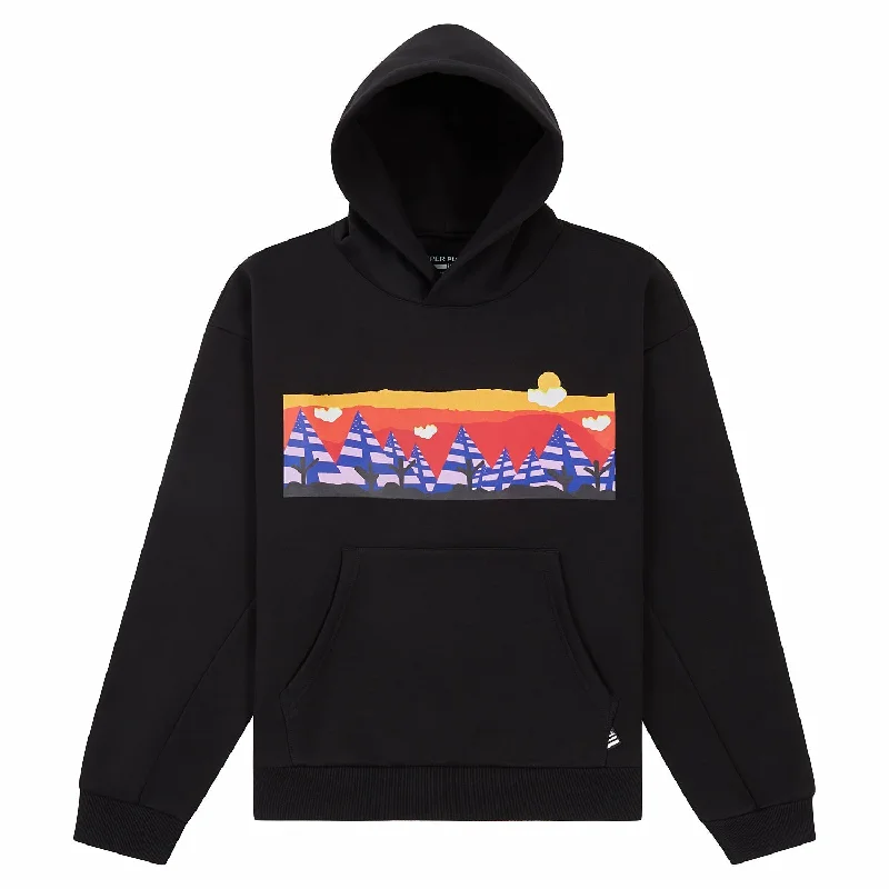 hoodie best friend -The Landscape Hoodie | Black