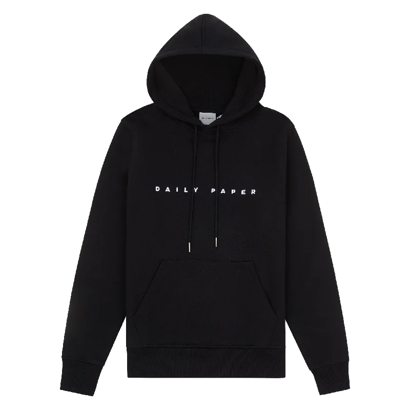 hoodie long sleeve -Black Alias Hoodie | Black