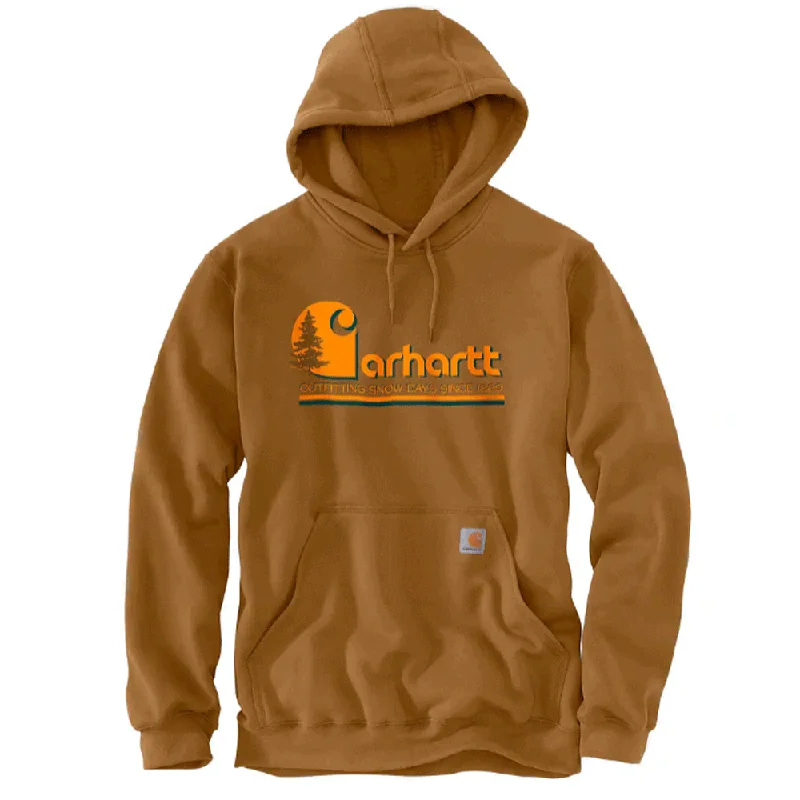 hoodie wool -Carhartt 106498 Loose Fit Midweight Tree Graphic Sweatshirt Hoodie