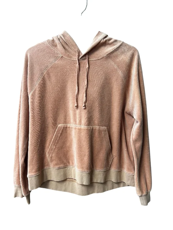 Sweatshirts with prints -Sweatshirt Hoodie By J. Crew In Brown, Size: M