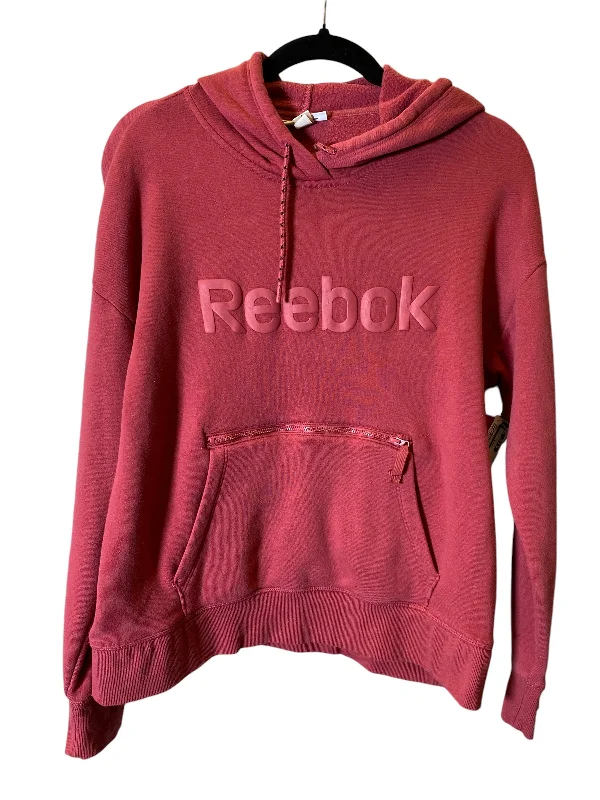 Sweatshirts embroidered -Sweatshirt Hoodie By Reebok In Red, Size: M