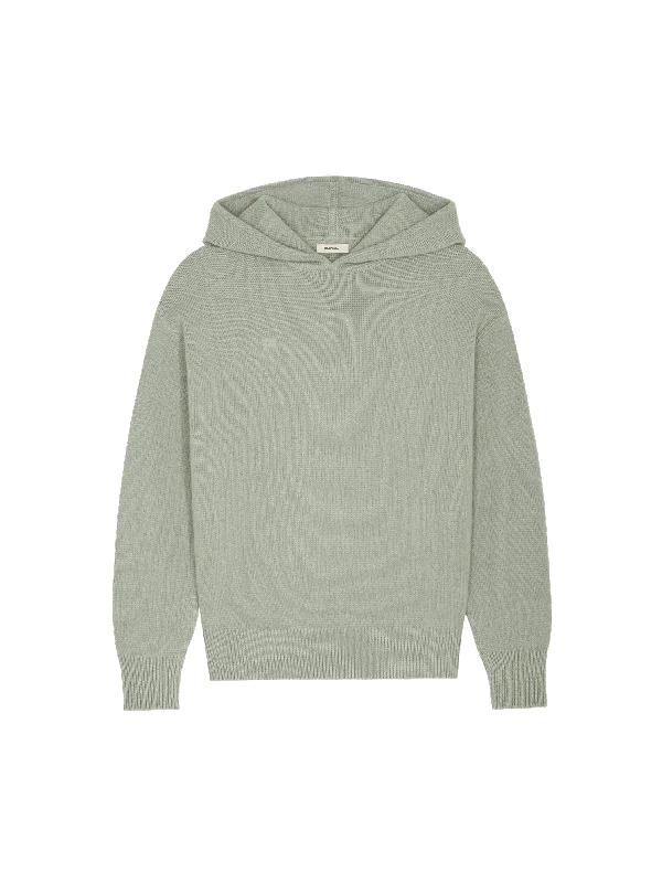 hoodie tropical -Womens DNA Recycled Cashmere Hoodie—moss green