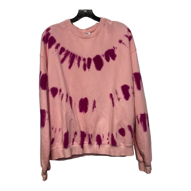 Sweatshirts high-tech fabric -Sweatshirt Crewneck By Le Lis In Pink, Size: L