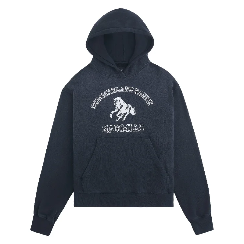 hoodie hybrid material -Summerland Ranch Hoodie