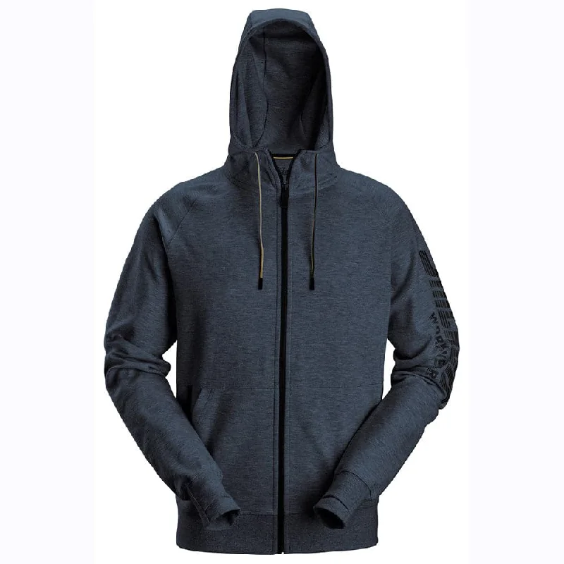 hoodie gymnastics -Snickers 2895 Logo Full-Zip Hoodie Sweatshirt