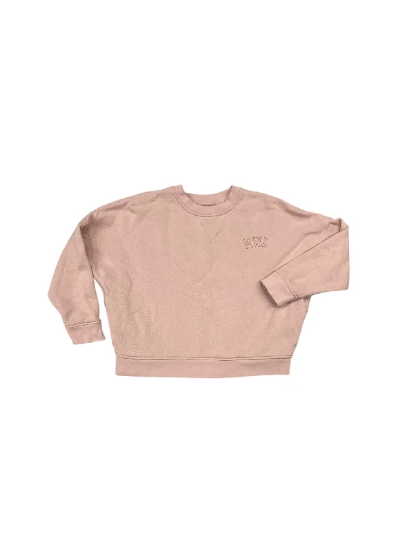 Sweatshirts business casual -Sweatshirt Crewneck By Madewell In Pink, Size: M