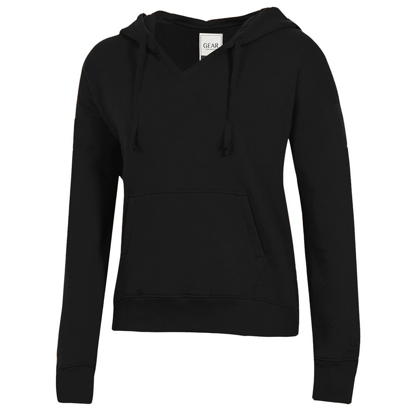 hoodie winter -Black Hooded Sweatshirt