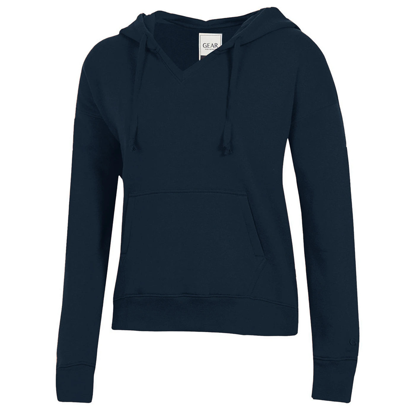 hoodie fleece -Navy Hooded Sweatshirt