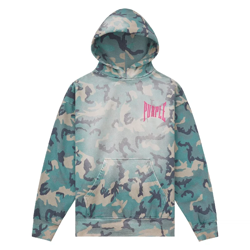 hoodie abstract -Faded Camo Hoodie