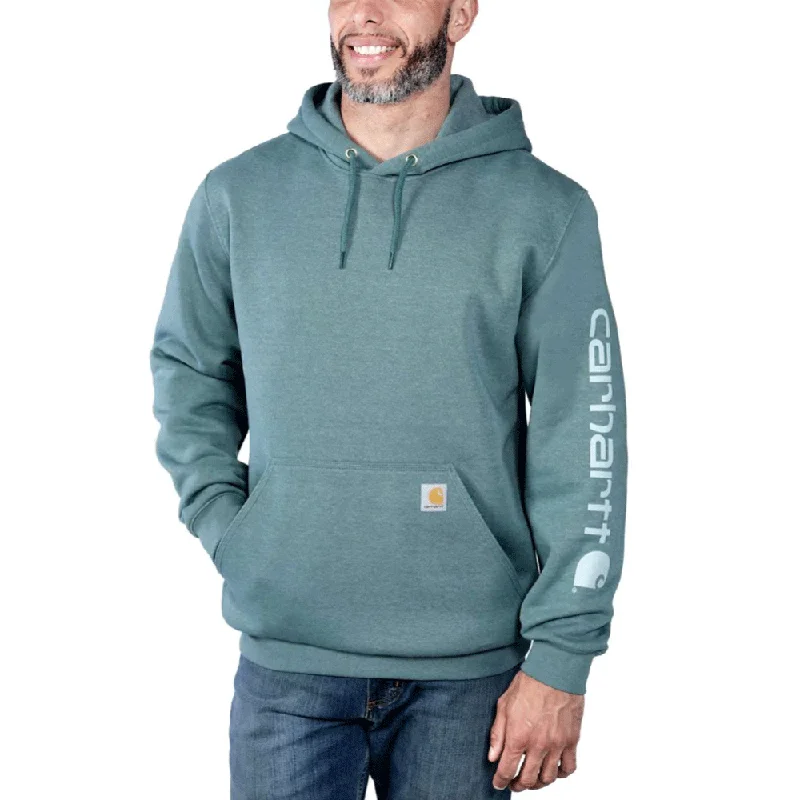 hoodie stylish -Carhartt K288 Loose Fit Midweight Logo Sleeve Graphic Hoodie