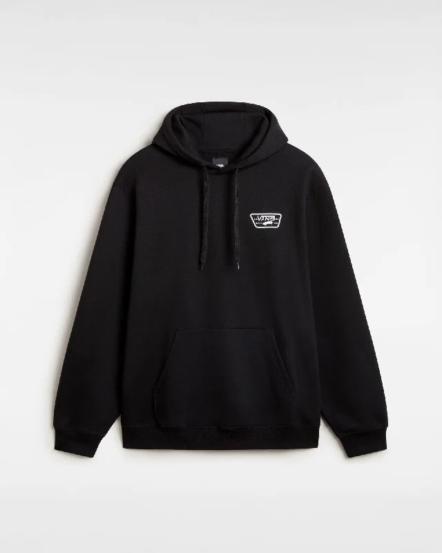 hoodie quilted -Vans Mens Full Patch Pullover Hoodie - Black