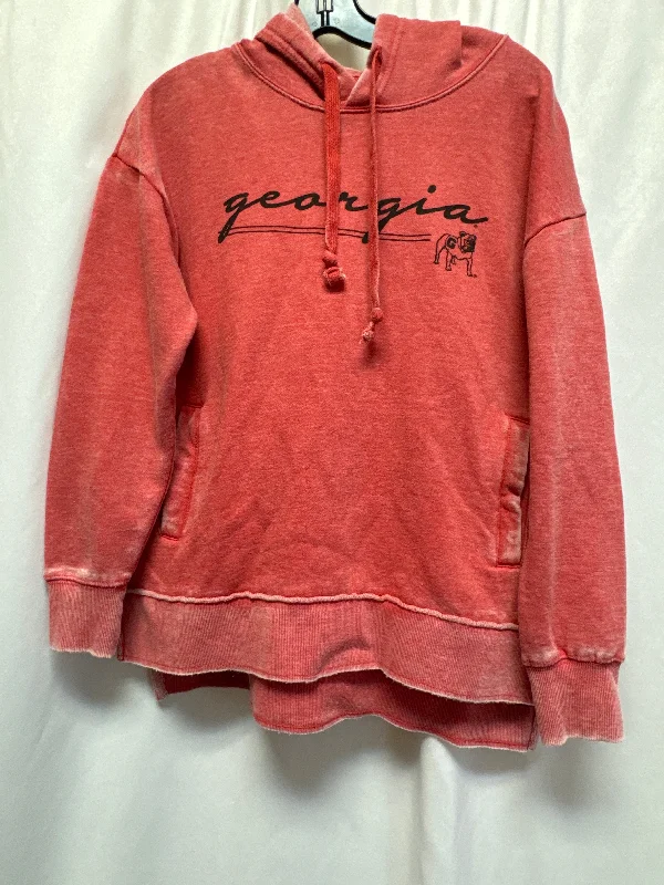 Sweatshirts with futuristic prints -Sweatshirt Hoodie By Clothes Mentor In Red, Size: S