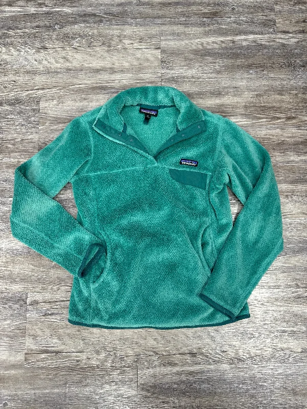 Sweatshirts with pockets -Sweatshirt Collar By Patagonia In Green, Size: Xs