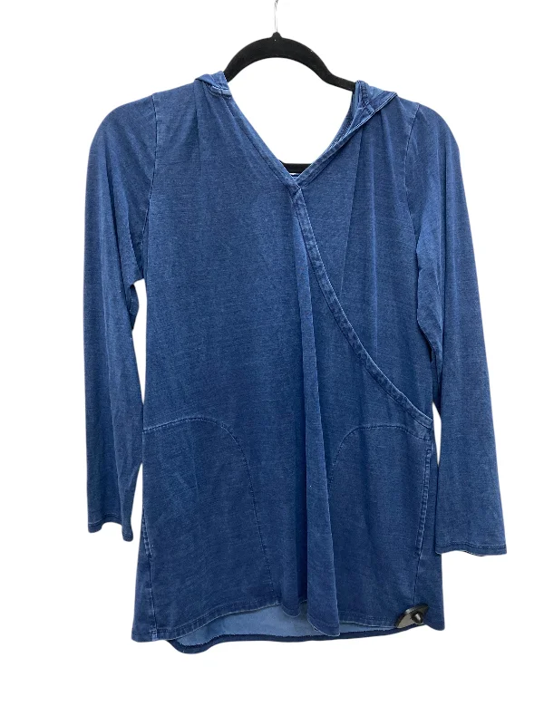 Sweatshirts simple yet stylish -Sweatshirt Hoodie By Pure Jill In Blue, Size: S