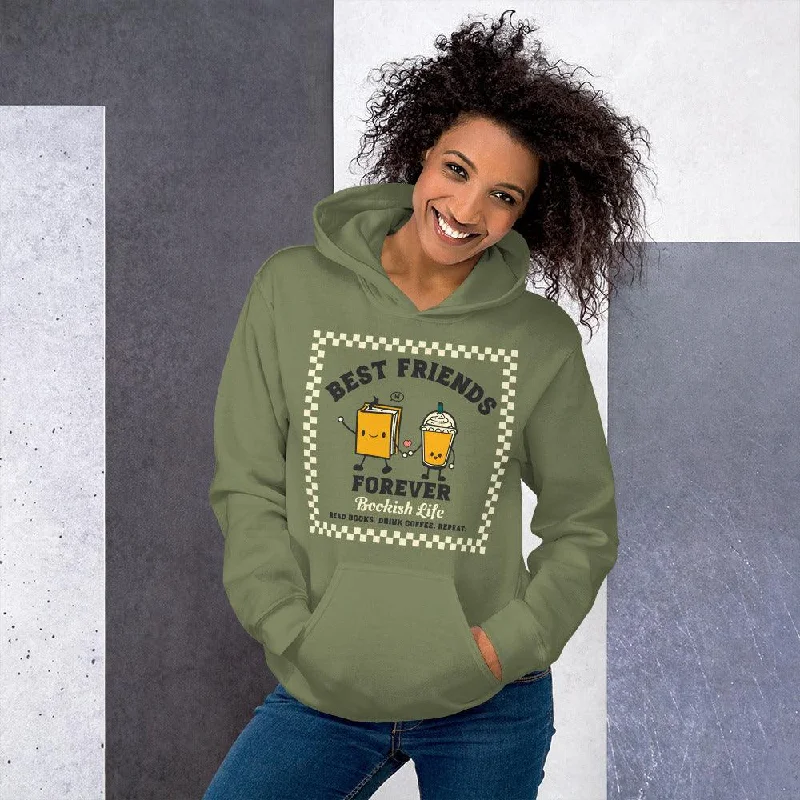 hoodie yoga -Bookish Friends Forever Hoodie