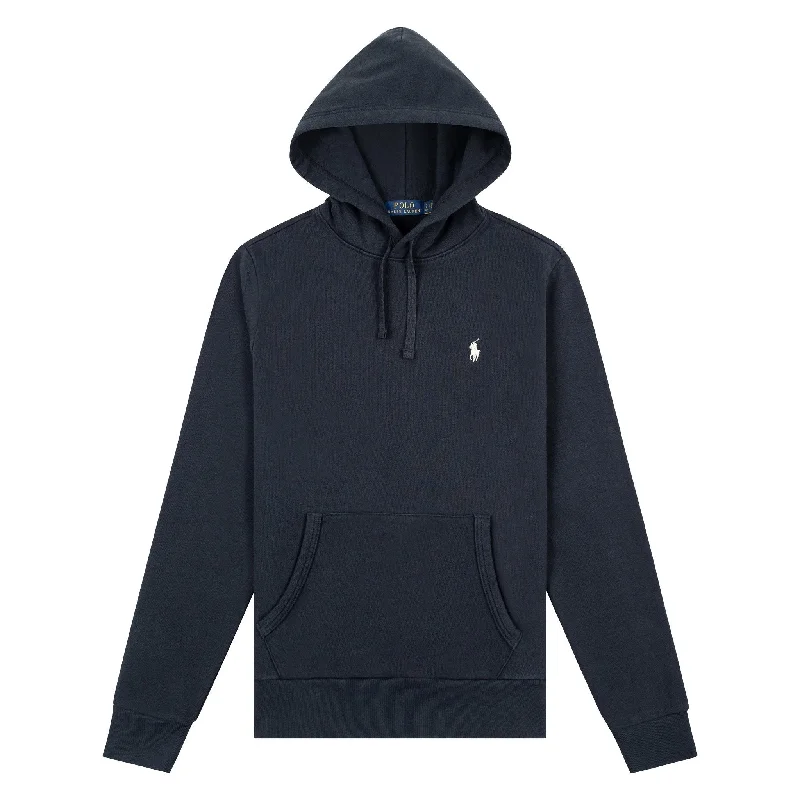 hoodie matching -Loopback Pullover Hoodie | Black