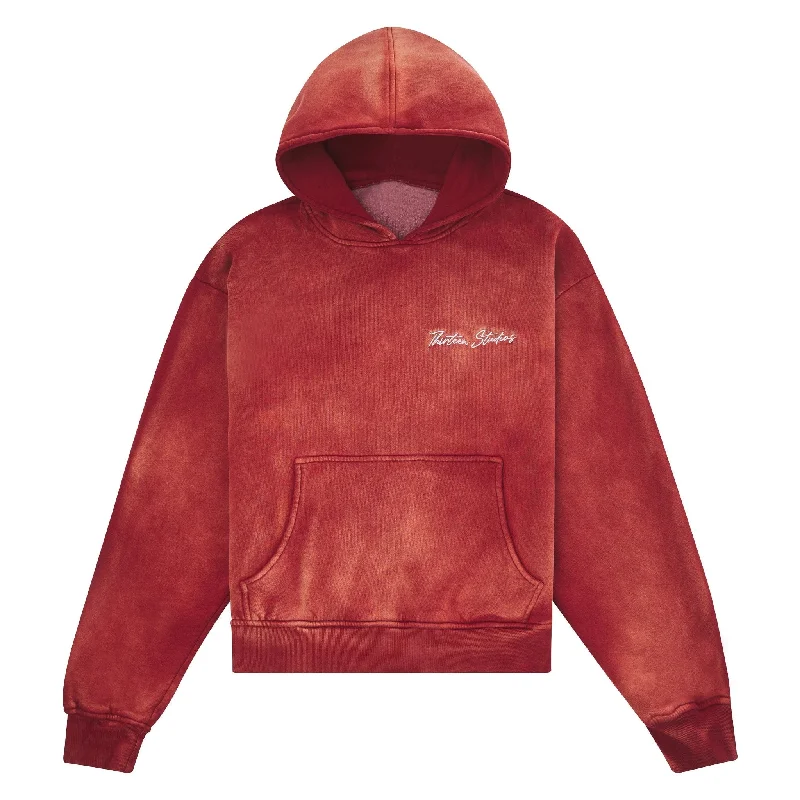 hoodie gothic -James Hoodie | Faded Red