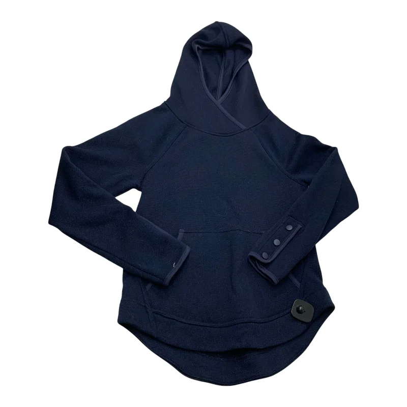 Sweatshirts gift idea -Athletic Sweatshirt Hoodie By Champion In Navy, Size: Xs