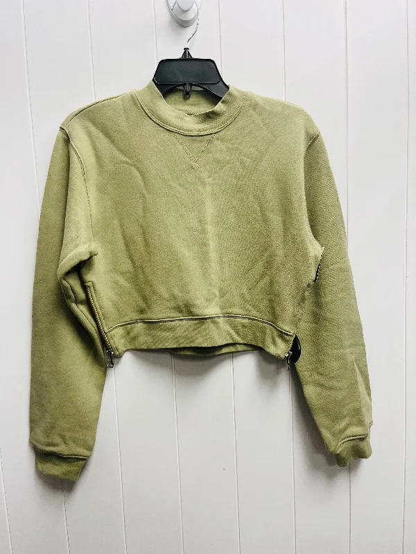 Sweatshirts sleek and modern -Sweatshirt Crewneck By Current/elliott In Green, Size: Xs