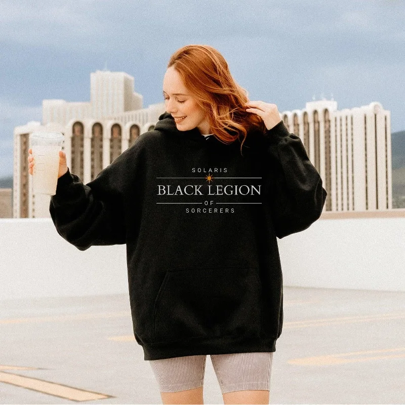 hoodie aesthetic -Black Legion Sorcerer Hoodie