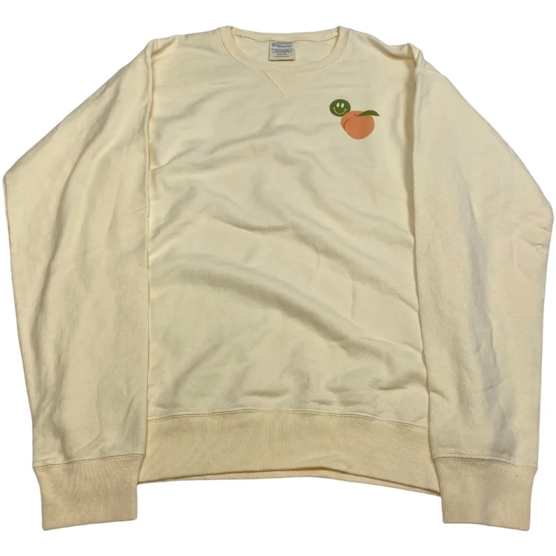 Sweatshirts cotton -Sweatshirt Crewneck By Comfort Wash In Orange, Size: S