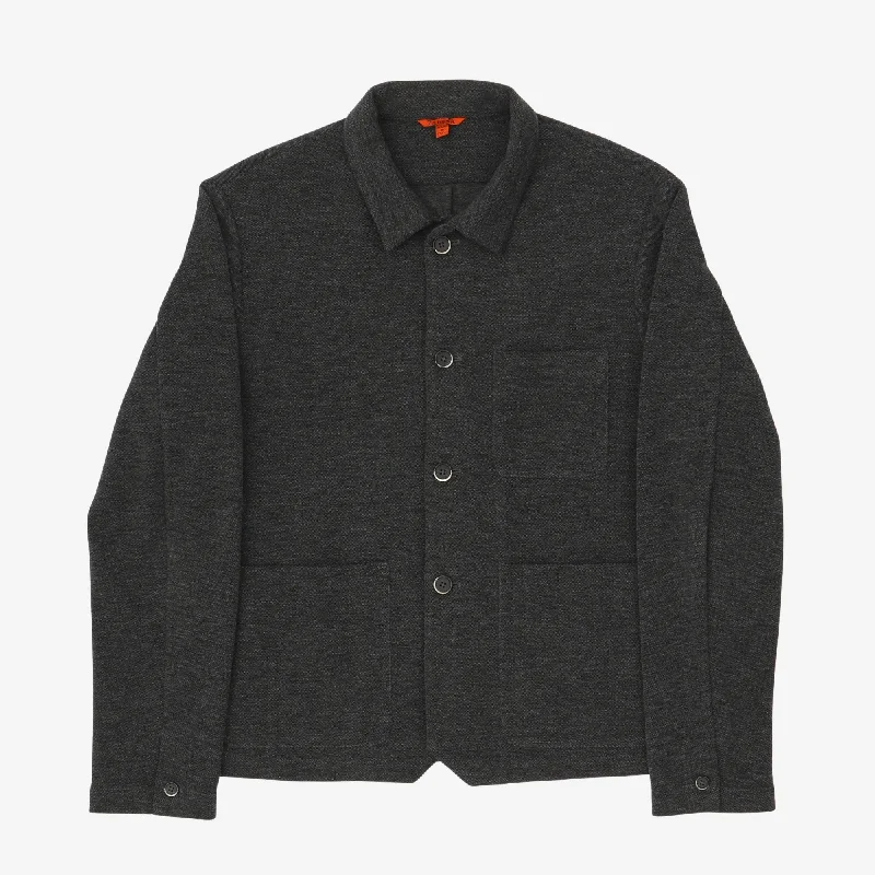 Jacket with cargo pockets -Wool Chore Coat