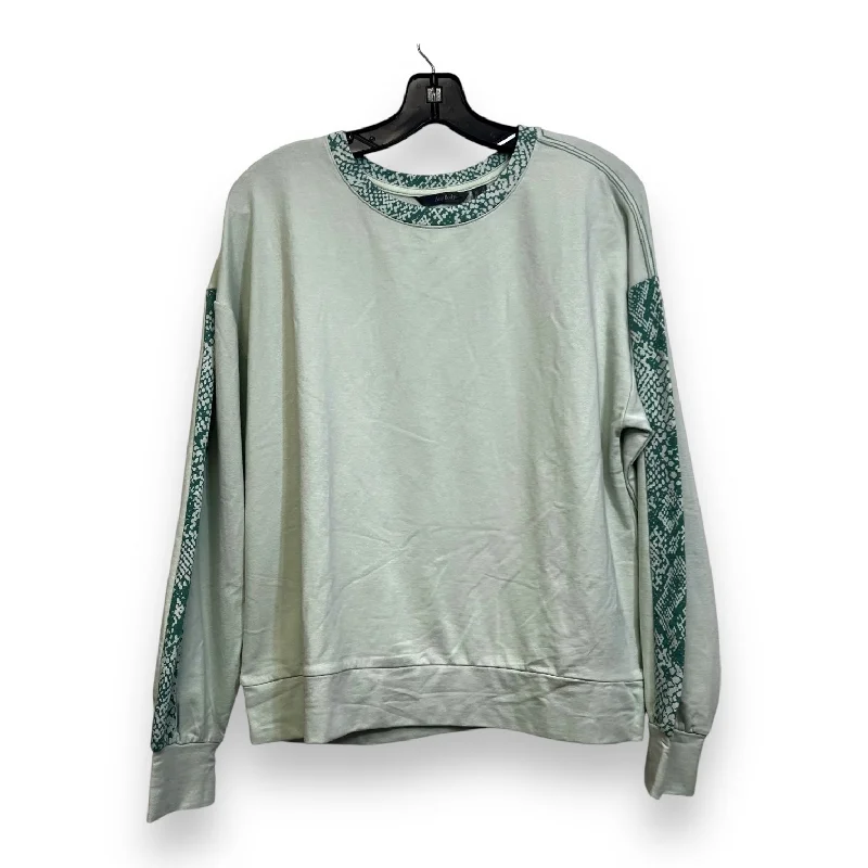 Sweatshirts eco-friendly -Sweatshirt Crewneck By Clothes Mentor In Green, Size: S