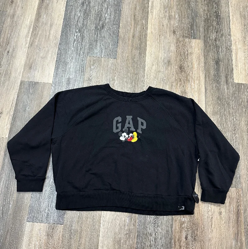 Sweatshirts student fashion -Sweatshirt Crewneck By Gap In Black, Size: Xxl