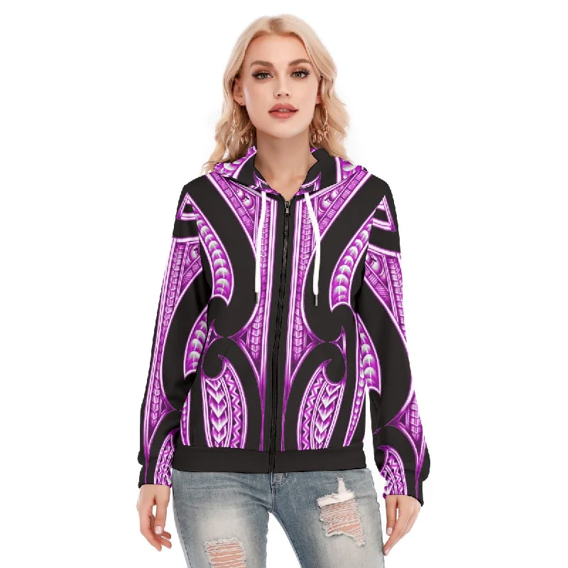 hoodie gift -All-Over Print Women's Hoodie With Zipper