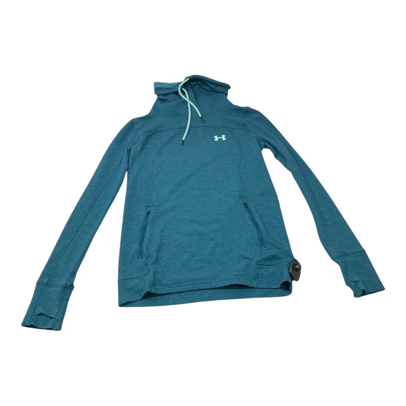 Sweatshirts celebrity wear -Athletic Sweatshirt Collar By Under Armour In Teal, Size: Xs