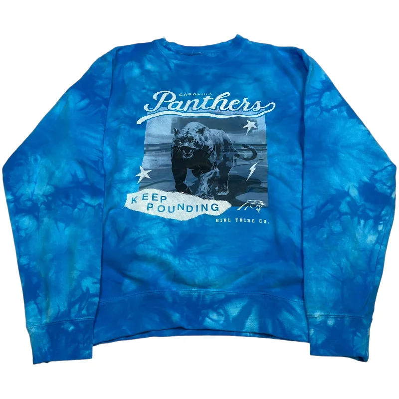 Sweatshirts bold colors -Sweatshirt Crewneck By Girl Tribe Co. In Blue, Size: M