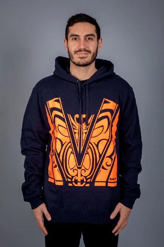 hoodie sci-fi -Maori Unisex Hoodie Orange [Hi-Vis]