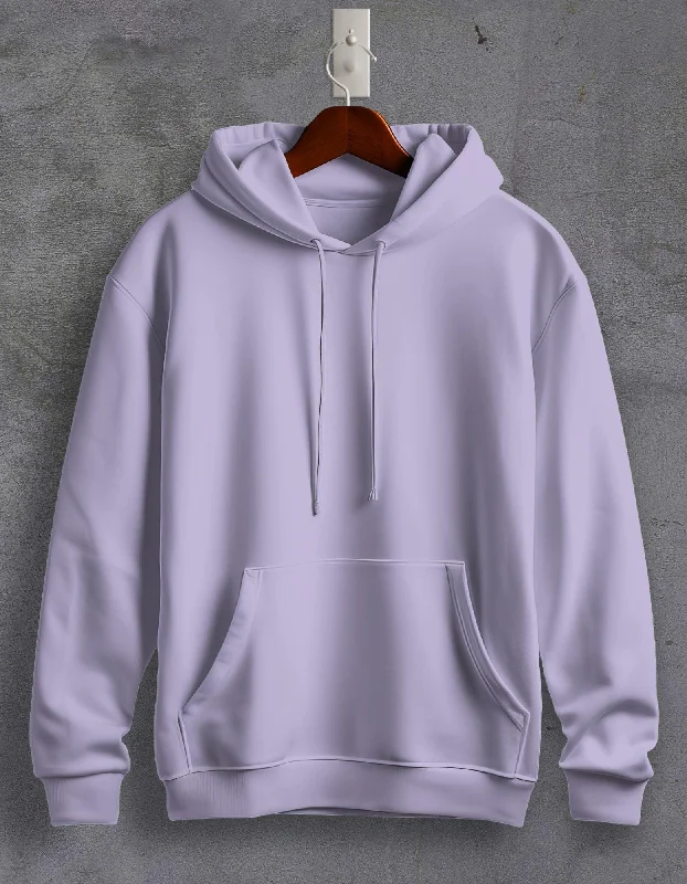 hoodie boys -Lavender Plain Unisex Hoodie For Men/Women