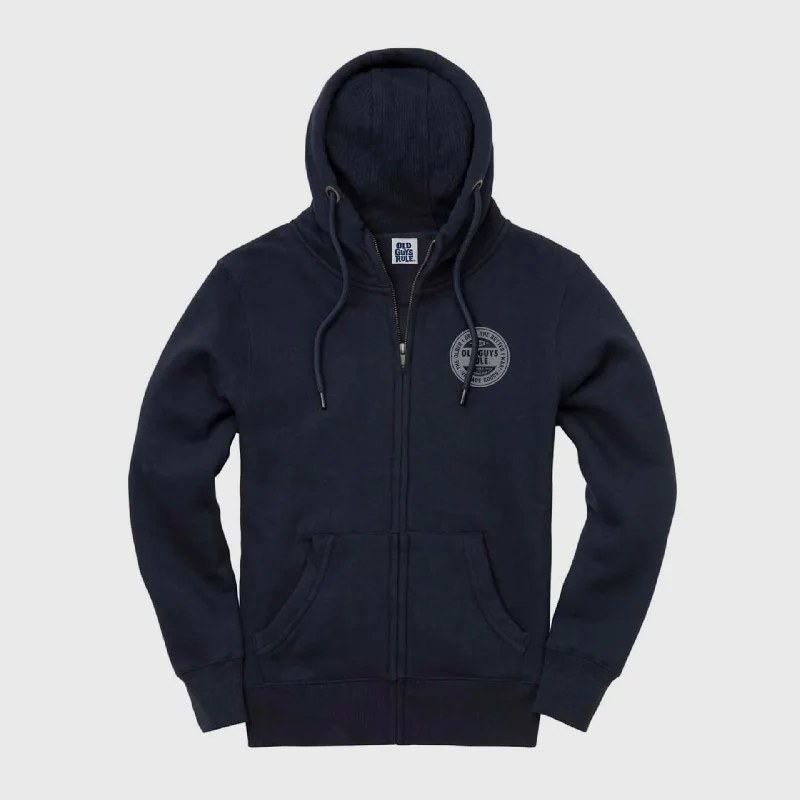 hoodie tiger -Old Guys Rule 'Natural Traction II' Zip Hoodie - Navy