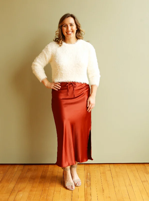 Skirts for cozy and stylish winter -MADDY Slip Midi Skirt