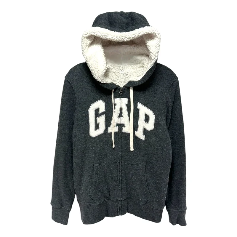 Sweatshirts gender neutral -Sweatshirt Hoodie By Gap In Grey, Size: S