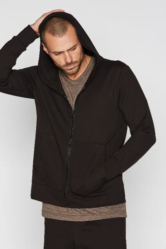 hoodie sportswear -Men's Performance Ponte Zip Front Hoodie